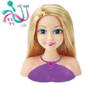 Set papusa pentru coafat Sparkle Girlz cu extensii par colorate Set papusa pentru coafat Sparkle Girlz cu extensii par colorate