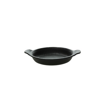 Set 6 vase de copt ovale, cu doua manere, Ø 17.5 cm, din portelan negru, Horecapiv, colectia Vulcania Black Set 6 vase de copt ovale, cu doua manere, Ø 17.5 cm, din portelan negru, Horecapiv, colectia Vulcania Black