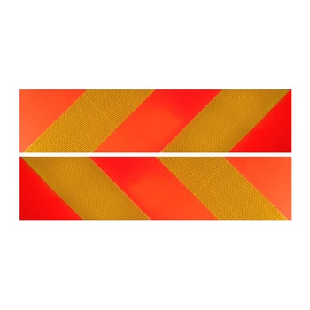 Set 2 Placi reflectorizante Kamar pentru identificare vehicule grele-lungi, Galben/Portocaliu Set 2 Placi reflectorizante Kamar pentru identificare vehicule grele-lungi, Galben/Portocaliu