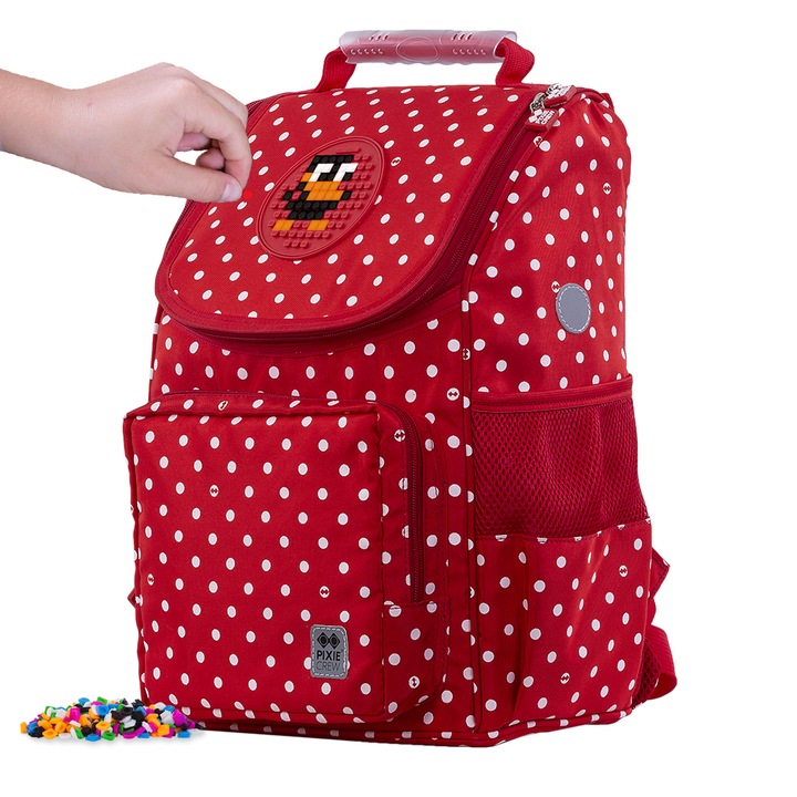 Ученическа раница Pixie Crew PXB-22, Червена