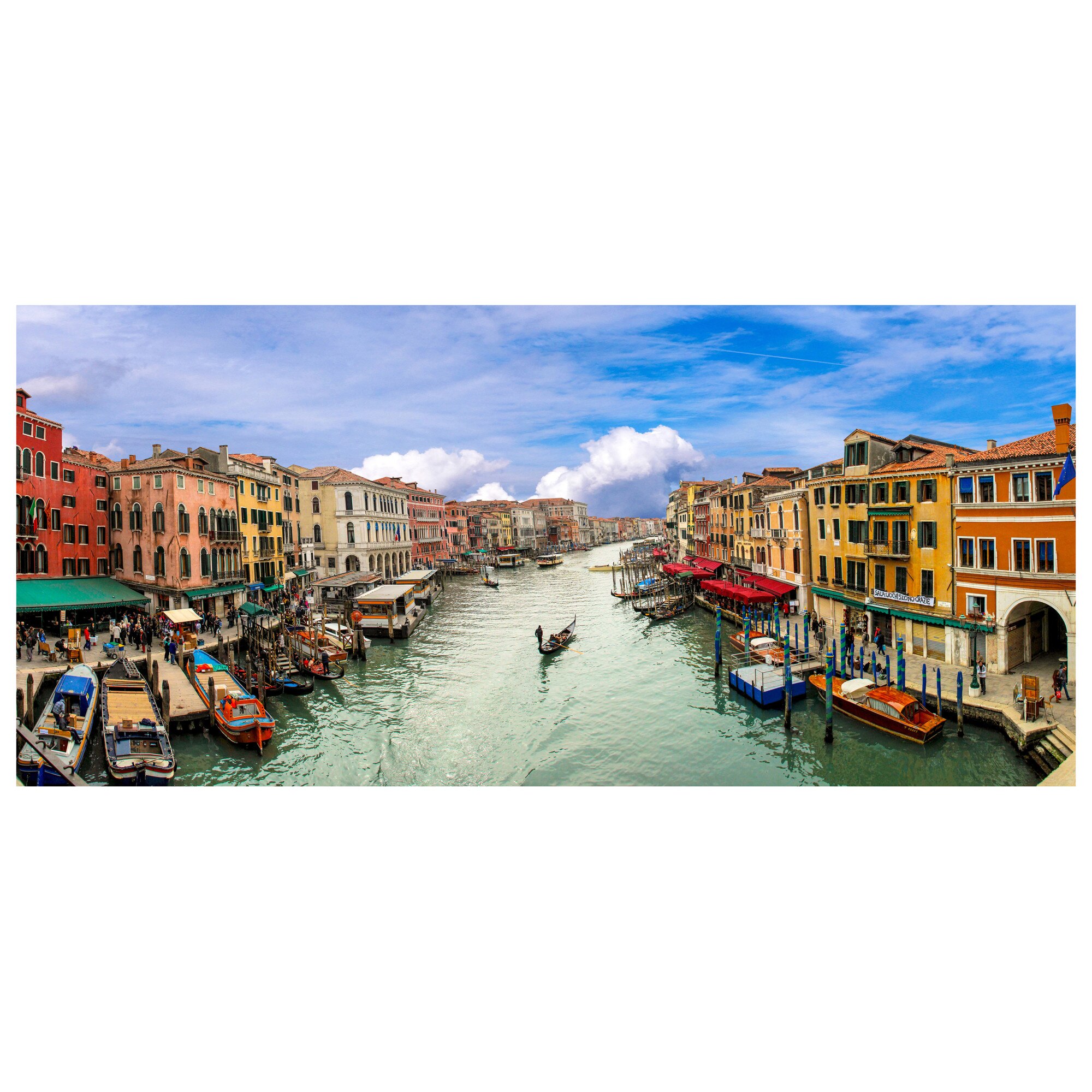 Fototapet Autoadeziv Venetia, Gondole - YBL-140, 100 x 220 cm