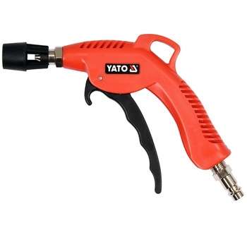 Pistol de suflat cu aer comprimat cu duza turbo Yato YT-23722, 1/4, 6.2 Bar, 45mm Pistol de suflat cu aer comprimat cu duza turbo Yato YT-23722, 1/4, 6.2 Bar, 45mm
