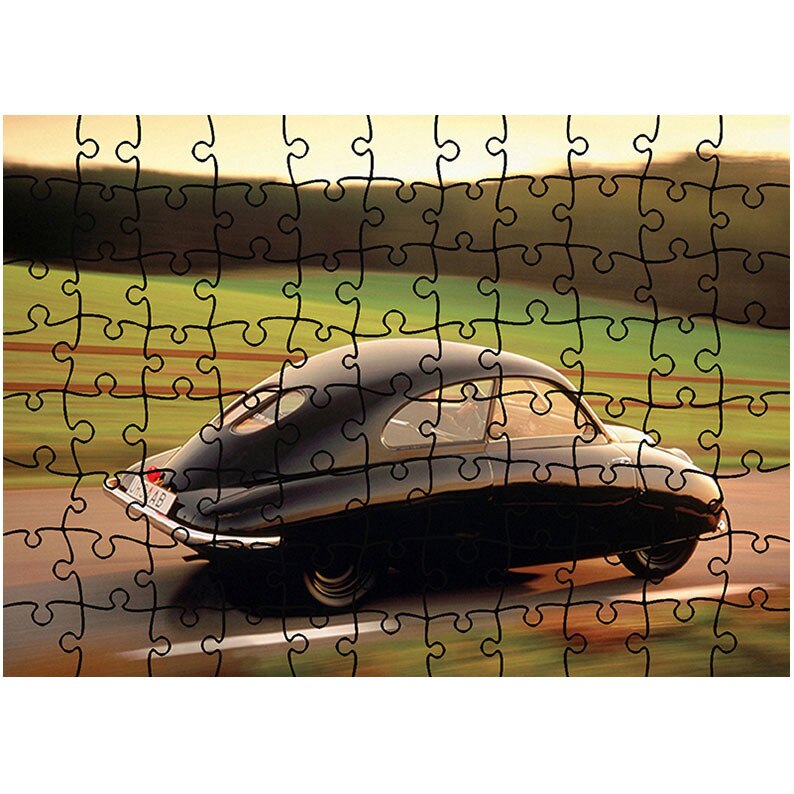 Puzzle Heartwork 96 piese, Broscuta SAAB, Latime 40,5 cm x Inaltime 28,7 cm
