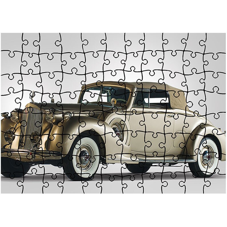 Puzzle Heartwork 96 piese, Packard Twelve Coupe Roadster 1938, Latime 40,5 cm x Inaltime 28,7 cm