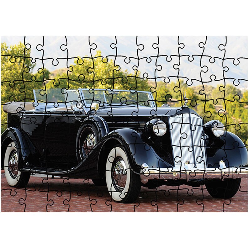 Puzzle Heartwork 96 piese, Packard Twelve Dual Cowl Sport Phaeton by Dietrich 1935, Latime 40,5 cm x Inaltime 28,7 cm