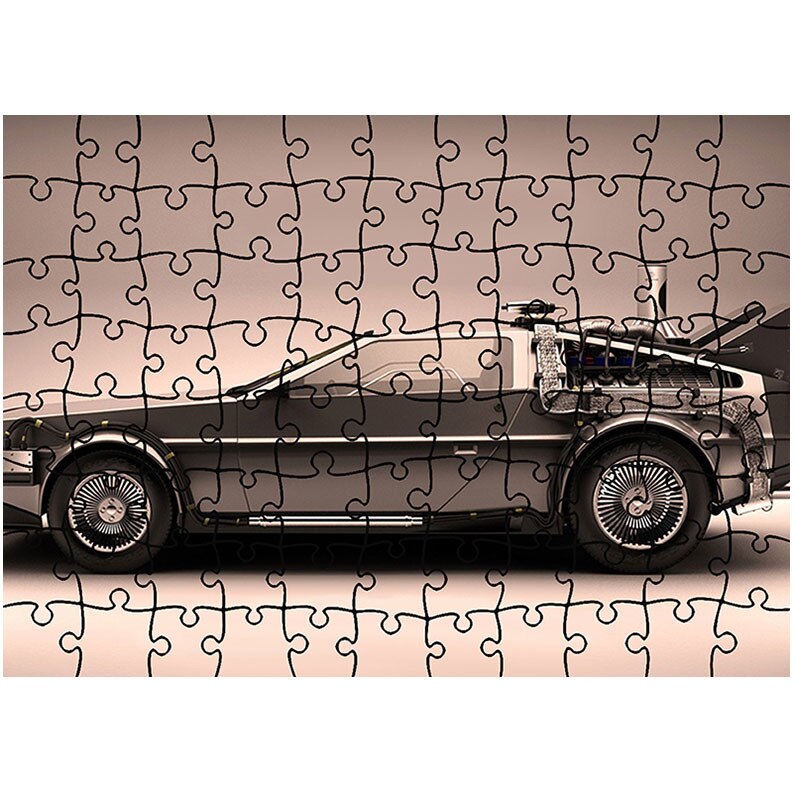 Puzzle Heartwork 96 piese, Masina Timpului, Latime 40,5 cm x Inaltime 28,7 cm