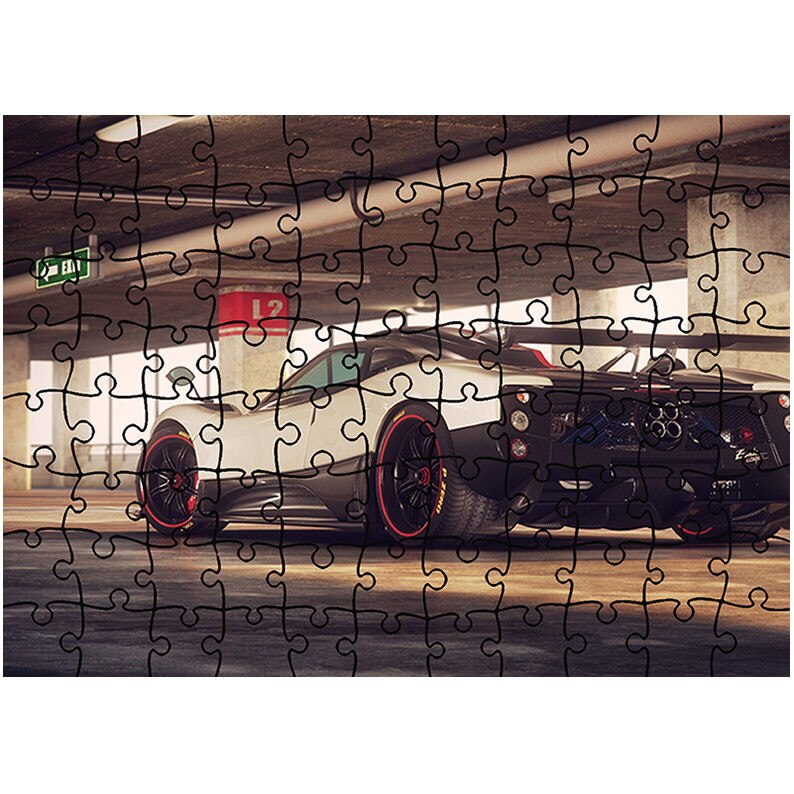 Puzzle Heartwork 96 piese, Masina de Curse Atipica, Latime 40,5 cm x Inaltime 28,7 cm