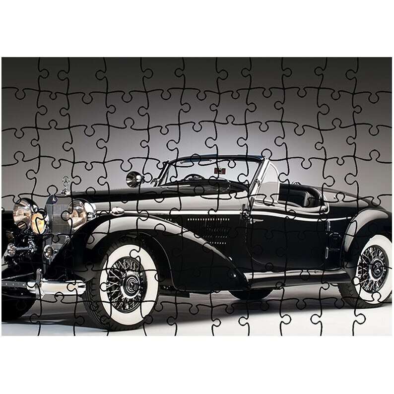 Puzzle Heartwork 96 piese, Masina de Epoca Superba, Latime 40,5 cm x Inaltime 28,7 cm