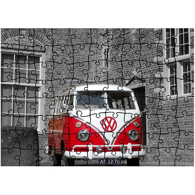 Puzzle Heartwork 96 piese, Volkswagen T1, Latime 40,5 cm x Inaltime 28,7 cm