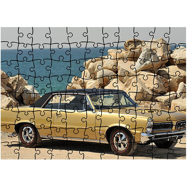 Puzzle Heartwork 96 piese, 1965 Pontiac GTO 2-Door Hardtop, Latime 40,5 cm x Inaltime 28,7 cm