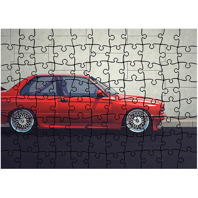 Puzzle Heartwork 96 piese, BMW Rosu, Latime 40,5 cm x Inaltime 28,7 cm