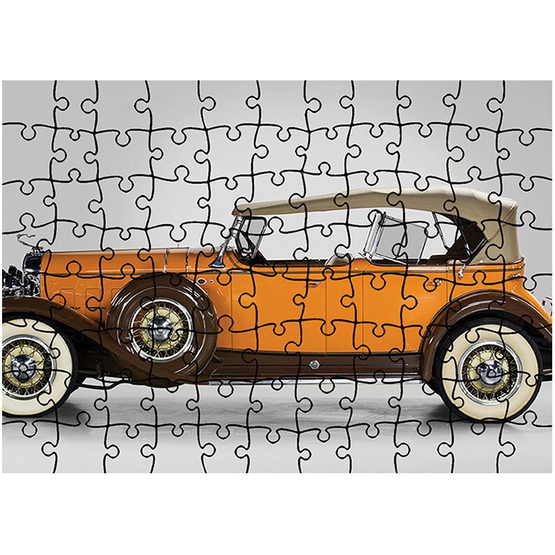Puzzle Heartwork 96 piese, 1931 Cadillac V12 Five-Passenger Phaeton, Latime 40,5 cm x Inaltime 28,7 cm