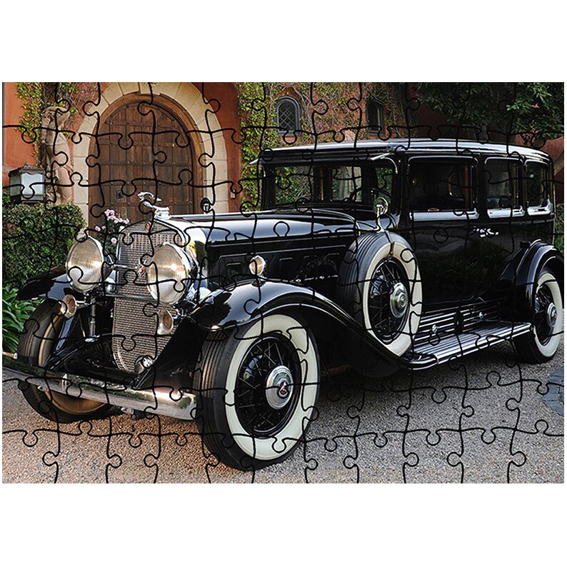 Puzzle Heartwork 96 piese, 1930 Cadillac V16 452 Armored Imperial Sedan by Fleetwood, Latime 40,5 cm x Inaltime 28,7 cm