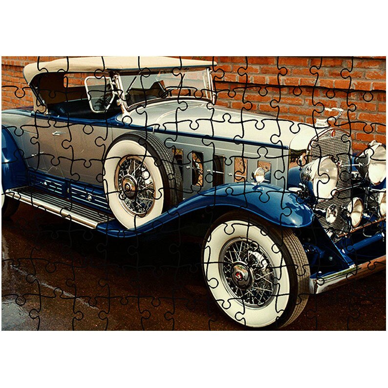 Puzzle Heartwork 96 piese, Cadillac V16 452 Roadster by Fleetwood 1930-1931, Latime 40,5 cm x Inaltime 28,7 cm