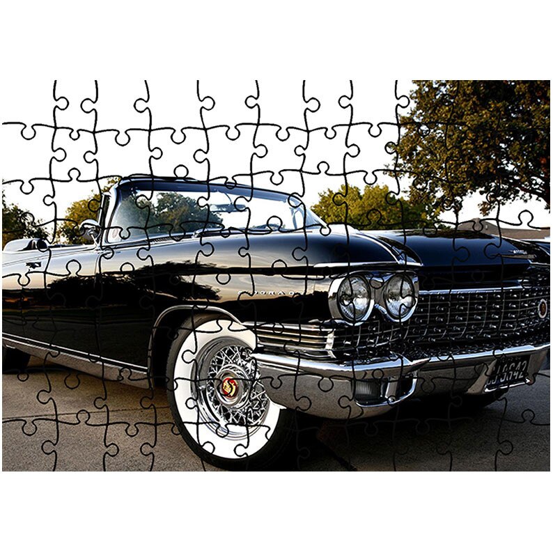 Puzzle Heartwork 96 piese, Cadillac Eldorado Biarritz 1960, Latime 40,5 cm x Inaltime 28,7 cm