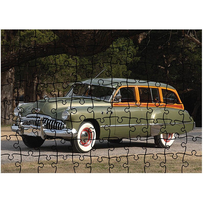 Puzzle Heartwork 96 piese, 1949 Buick Super Estate Wagon, Latime 40,5 cm x Inaltime 28,7 cm