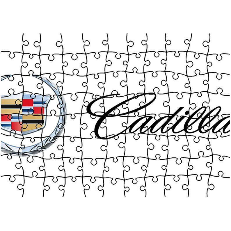 Puzzle Heartwork 96 piese, Cadillac Logo, Latime 40,5 cm x Inaltime 28,7 cm