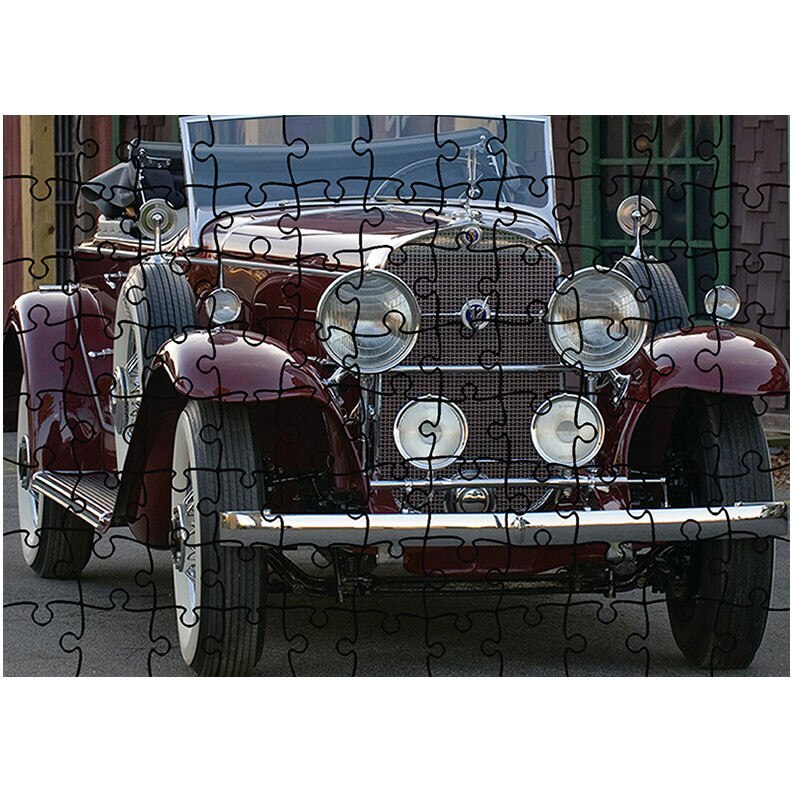 Puzzle Heartwork 96 piese, Cadillac V12 Roadster by Fleetwood 1931, Latime 40,5 cm x Inaltime 28,7 cm
