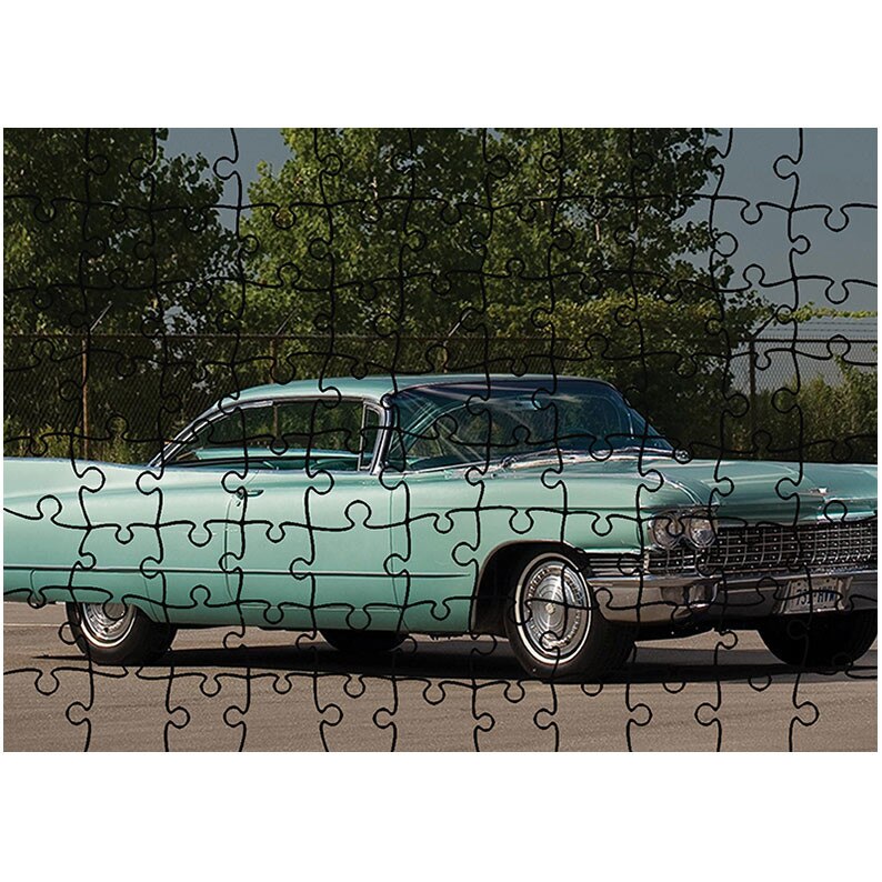Puzzle Heartwork 96 piese, 1960 CADILLAC COUPE DEVILLE, Latime 40,5 cm x Inaltime 28,7 cm