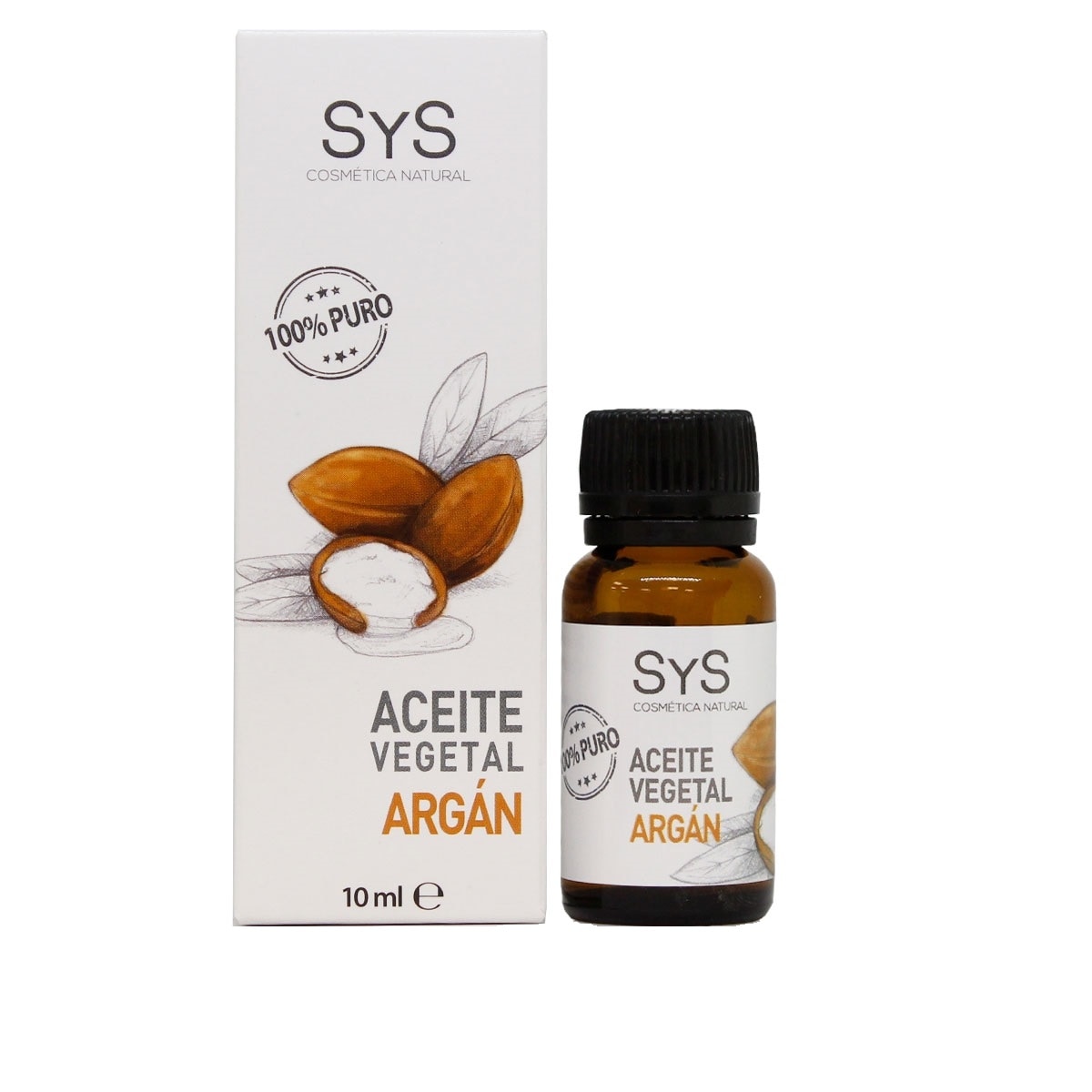 Ulei vegetal 100% pur SyS Aromas, Argan 10 ml