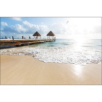 fototapet plaja soare punte 450cm x 300cm pasare natura mare cer decorativ peisaj 3d living imagen 41_0_
0