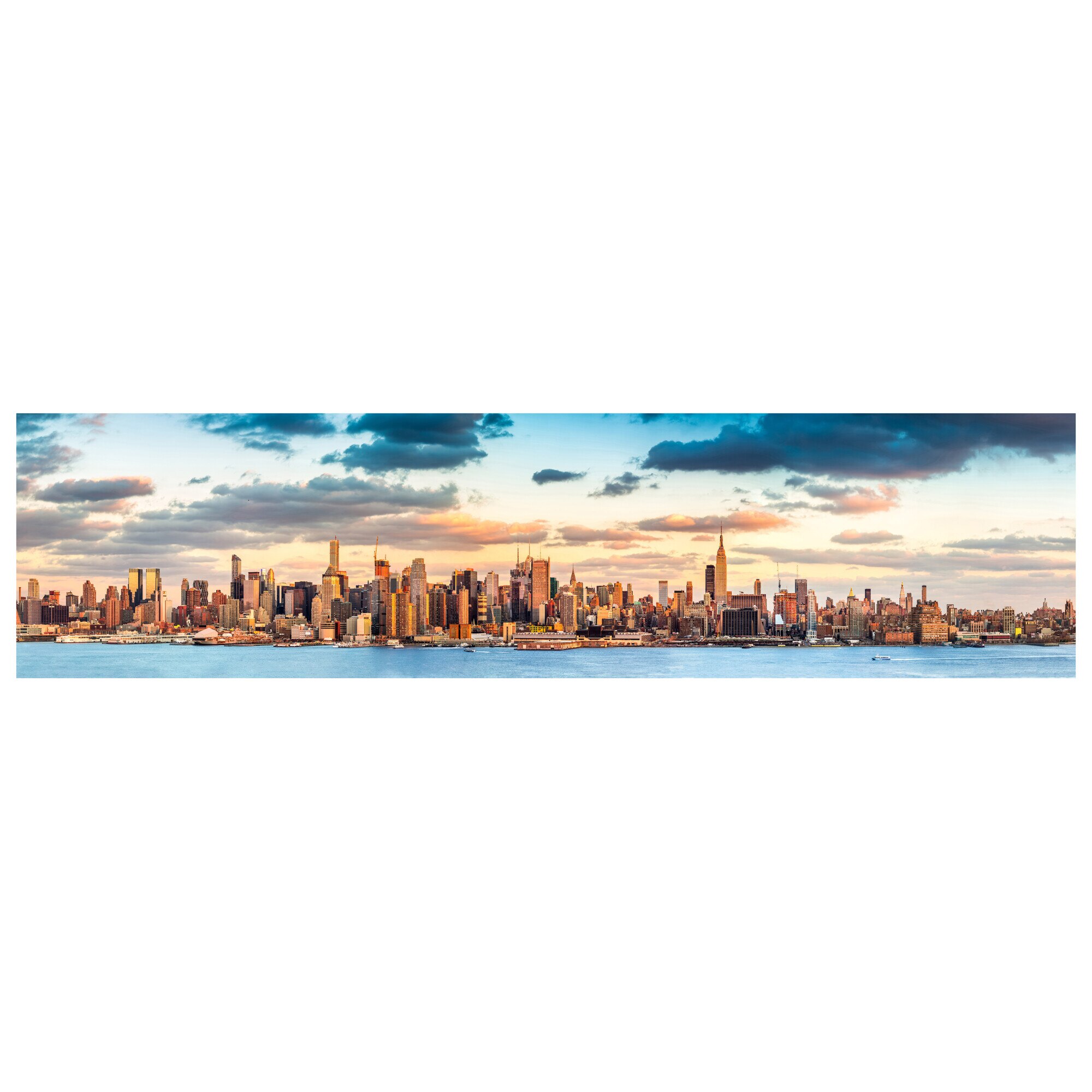 Fototapet Autoadeziv New York Panorama - YBL-033, 100 x 400 cm