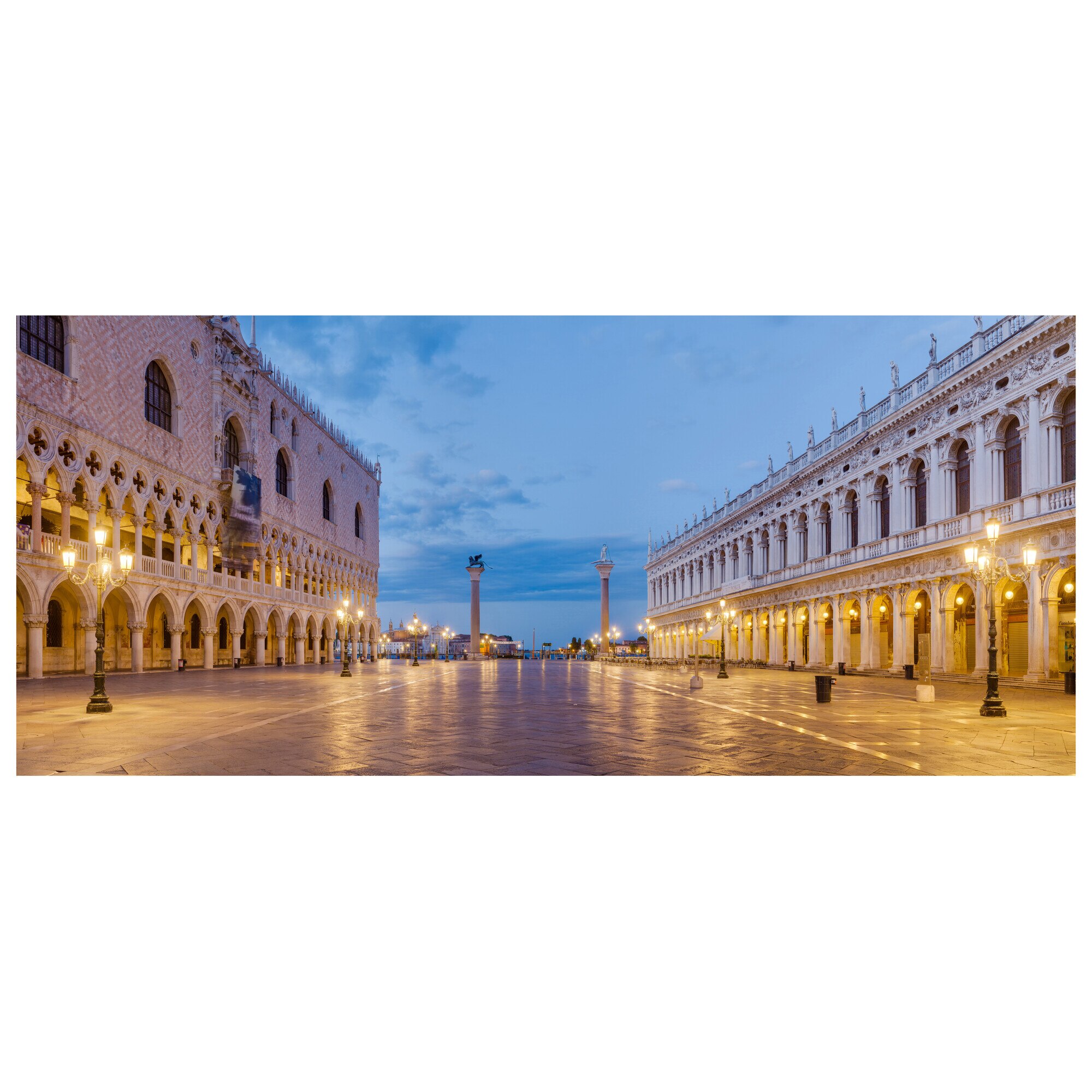 Fototapet Autoadeziv Venetia, Piata San Marco, Panoramic - YBL-146, 100 x 230 cm