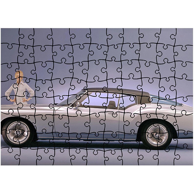 Puzzle Heartwork 96 piese, Buick Riviera 1971-73, Latime 40,5 cm x Inaltime 28,7 cm