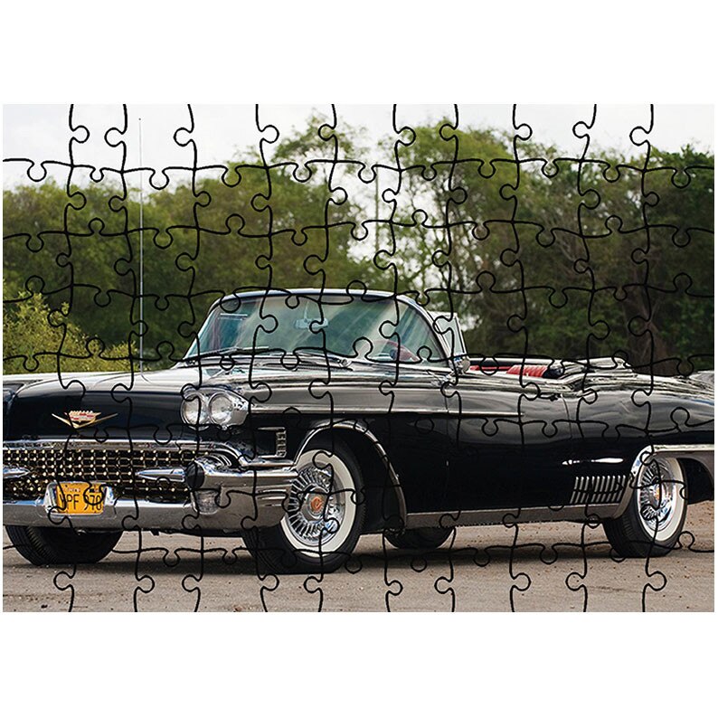 Puzzle Heartwork 96 piese, Cadillac Eldorado Biarritz 1958, Latime 40,5 cm x Inaltime 28,7 cm