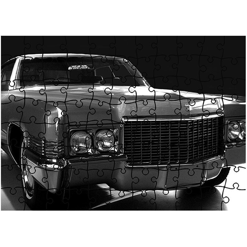 Puzzle Heartwork 96 piese, Cadillac Hardtop Sedan DeVille 1970, Latime 40,5 cm x Inaltime 28,7 cm