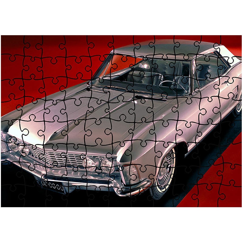 Puzzle Heartwork 96 piese, Buick Riviera 1963-65, Latime 40,5 cm x Inaltime 28,7 cm