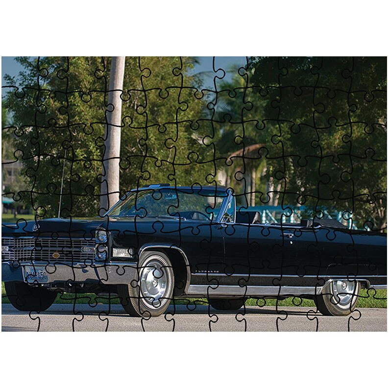 Puzzle Heartwork 96 piese, 1966 Cadillac Fleetwood Eldorado Convertible, Latime 40,5 cm x Inaltime 28,7 cm