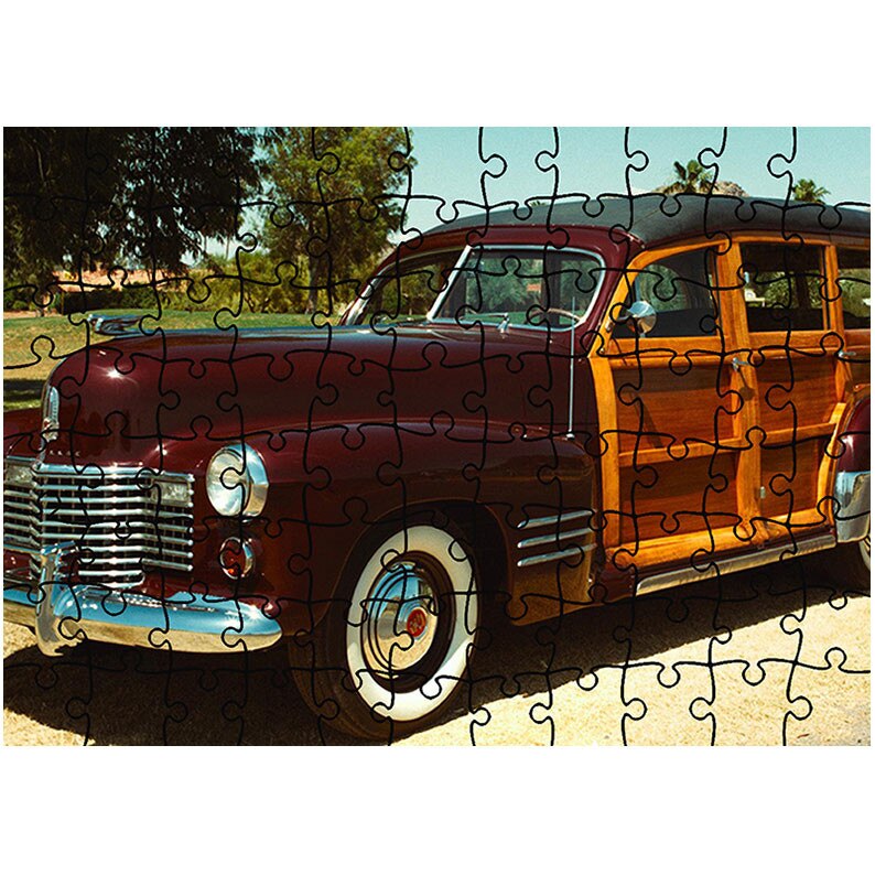 Puzzle Heartwork 96 piese, 1941 Cadillac Series 61 Station Wagon, Latime 40,5 cm x Inaltime 28,7 cm