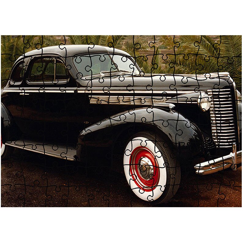 Puzzle Heartwork 96 piese, 1938 Buick Special Sport Coupe (Model 46S), Latime 40,5 cm x Inaltime 28,7 cm