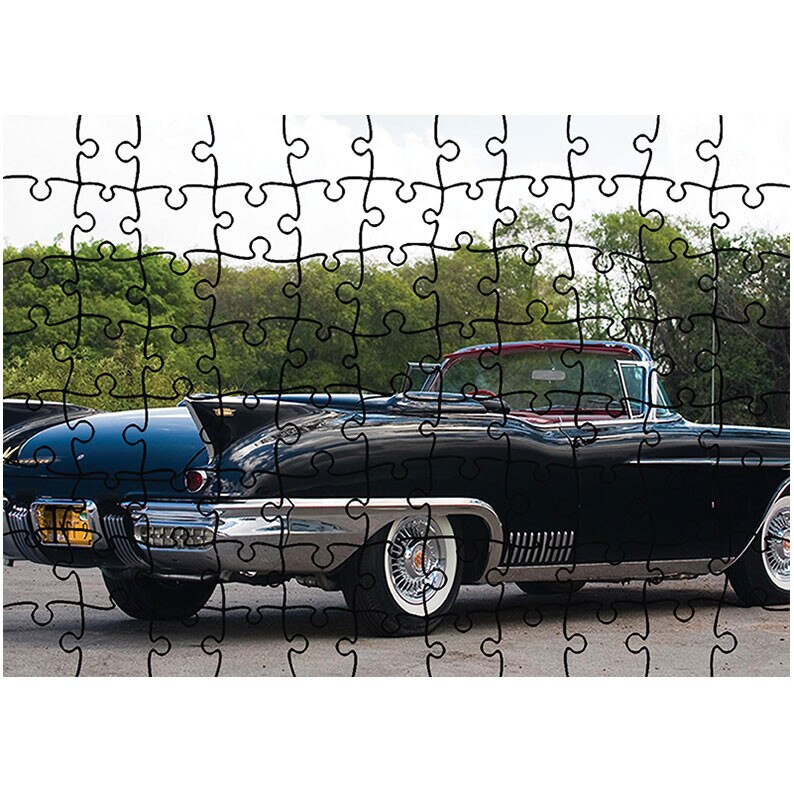 Puzzle Heartwork 96 piese, Cadillac Eldorado Biarritz 1958, Latime 40,5 cm x Inaltime 28,7 cm