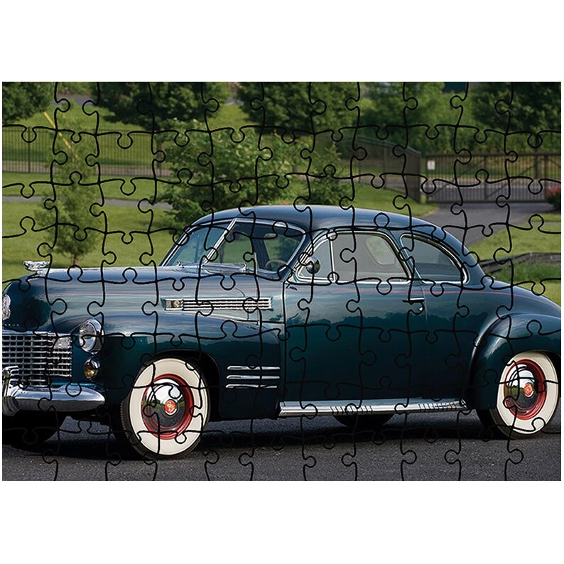 Puzzle Heartwork 96 piese, Cadillac Sixty-Two Coupe 1941, Latime 40,5 cm x Inaltime 28,7 cm