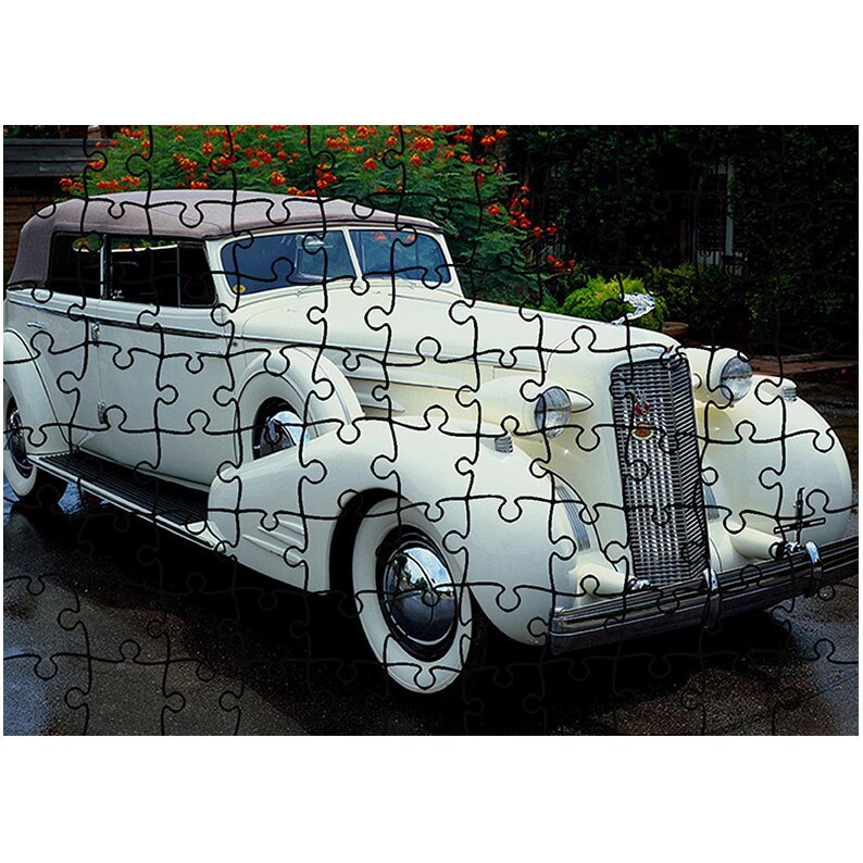 Puzzle Heartwork 96 piese, Cadillac, Latime 40,5 cm x Inaltime 28,7 cm