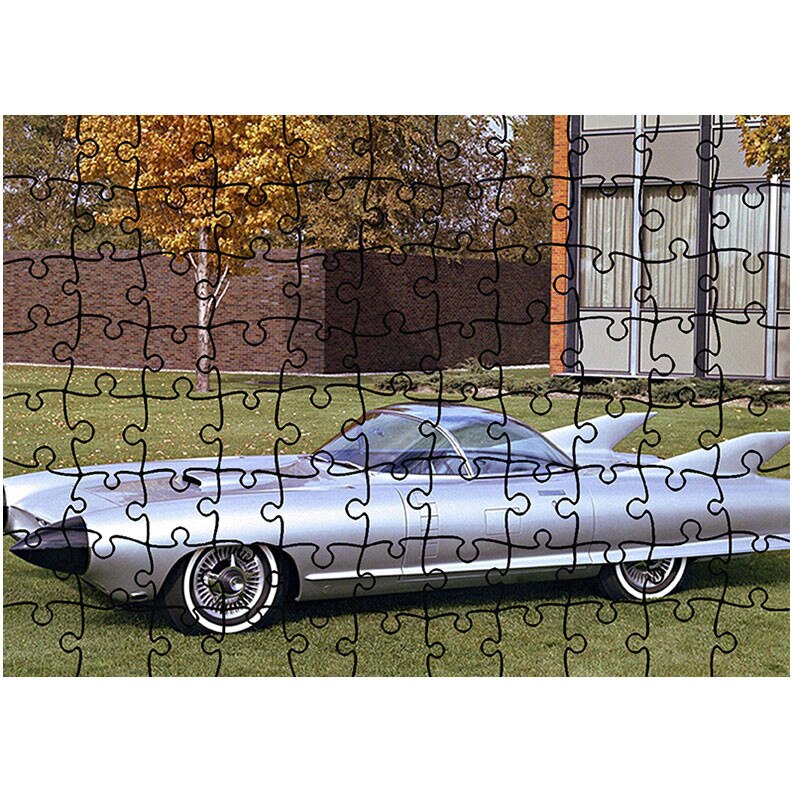 Puzzle Heartwork 96 piese, Cadillac Cyclone Concept Car 1959, Latime 40,5 cm x Inaltime 28,7 cm