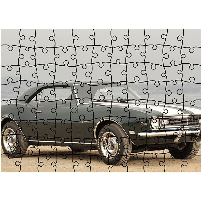 Puzzle Heartwork 96 piese, Chevrolet Camaro Z28 (MkI) 1968, Latime 40,5 cm x Inaltime 28,7 cm