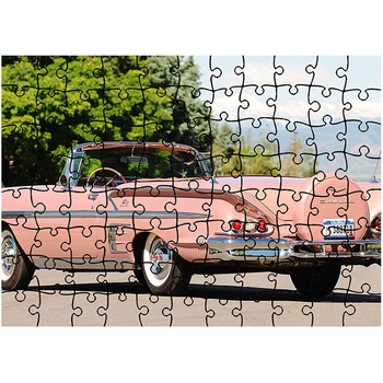 Puzzle Heartwork 96 piese, Chevrolet Bel Air Impala Convertible 1958, Latime 40,5 cm x Inaltime 28,7 cm Puzzle Heartwork 96 piese, Chevrolet Bel Air Impala Convertible 1958, Latime 40,5 cm x Inaltime 28,7 cm