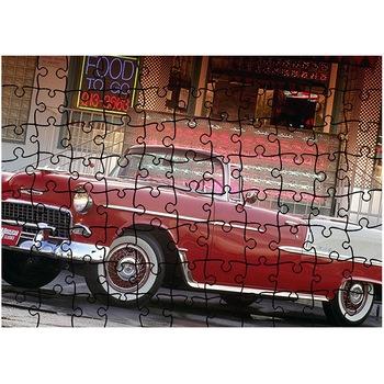 Puzzle Heartwork 96 piese, Chevrolet Belair Convertible 1955, Latime 40,5 cm x Inaltime 28,7 cm Puzzle Heartwork 96 piese, Chevrolet Belair Convertible 1955, Latime 40,5 cm x Inaltime 28,7 cm
