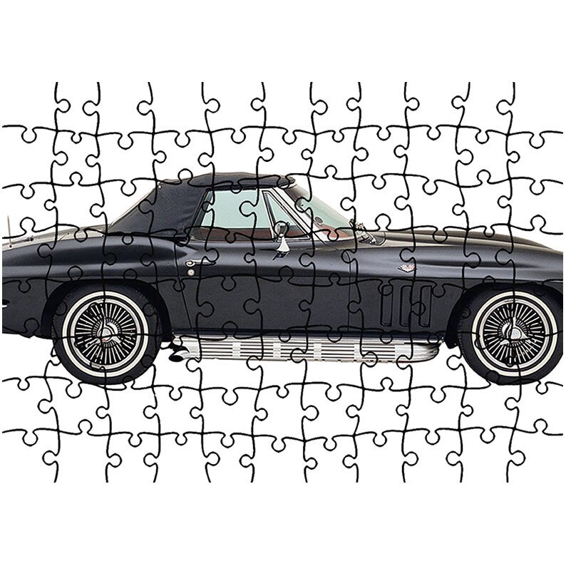 Puzzle Heartwork 96 piese, Chevrolet Sting Ray, Latime 40,5 cm x Inaltime 28,7 cm