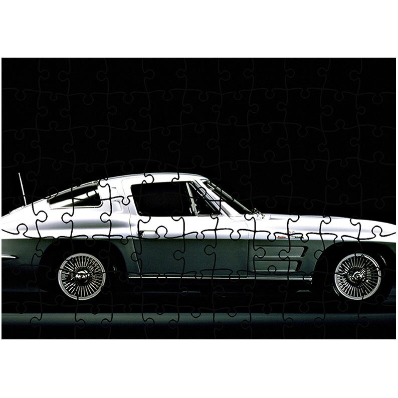 Puzzle Heartwork 96 piese, Corvette Sting Ray (C2) 1967, Latime 40,5 cm x Inaltime 28,7 cm