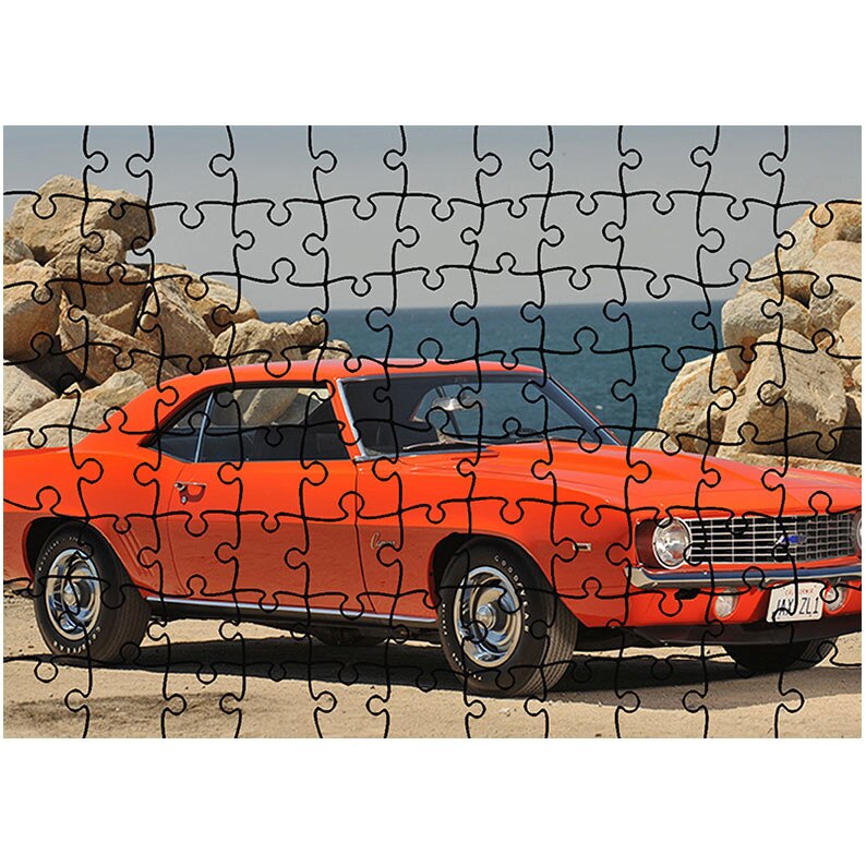 Puzzle Heartwork 96 piese, Chevrolet Camaro ZL-1 (MkI) 1969, Latime 40,5 cm x Inaltime 28,7 cm