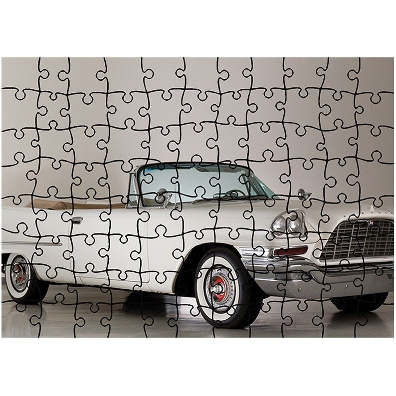 Puzzle Heartwork 96 piese, Chrysler 300C Convertible 1957, Latime 40,5 cm x Inaltime 28,7 cm