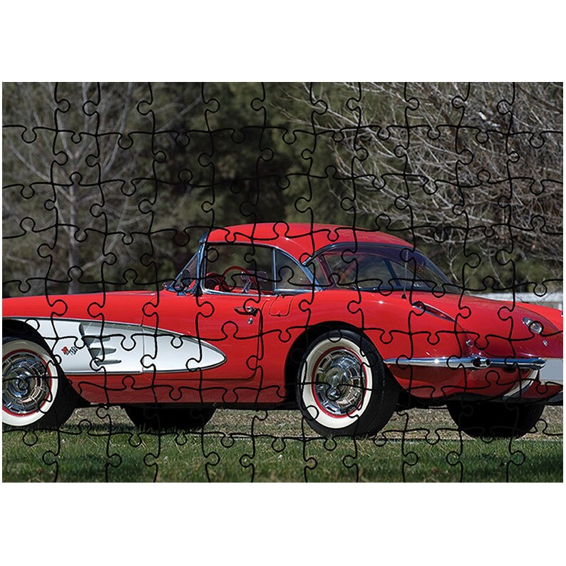 Puzzle Heartwork 96 piese, Corvette C1 1959-60, Latime 40,5 cm x Inaltime 28,7 cm