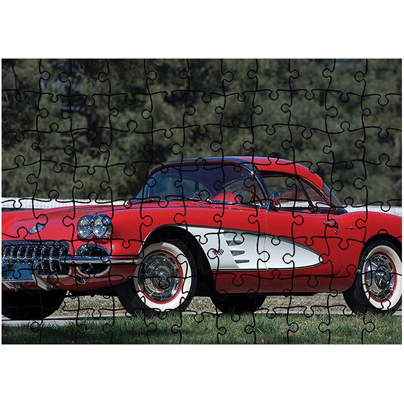 Puzzle Heartwork 96 piese, Corvette C1 1959-60, Latime 40,5 cm x Inaltime 28,7 cm