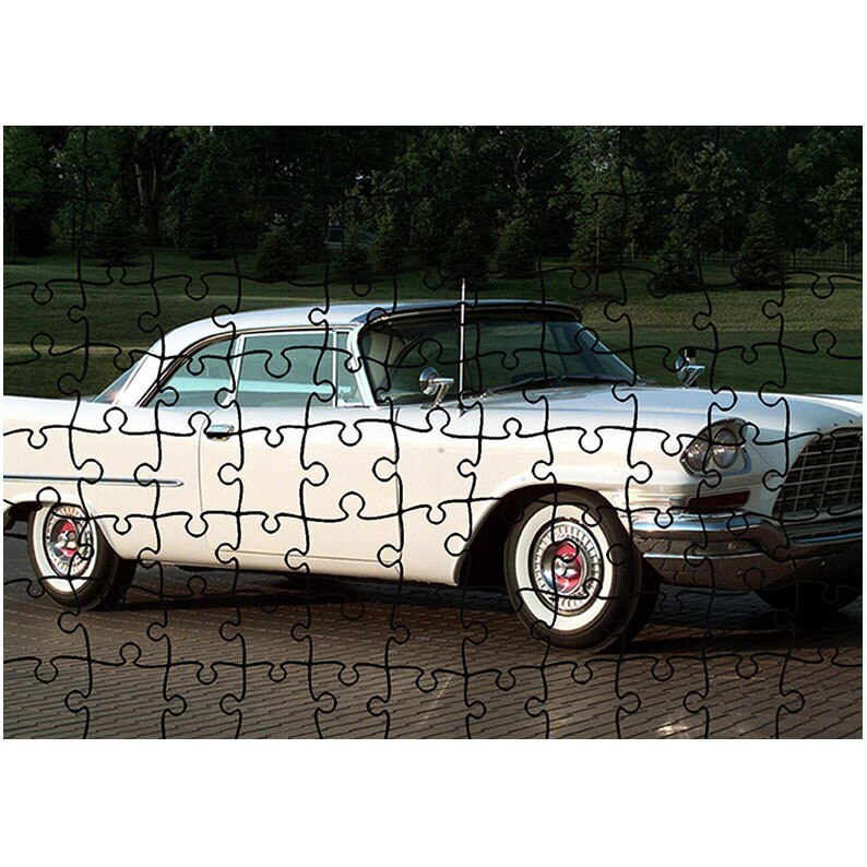 Puzzle Heartwork 96 piese, Chrysler 300C Coupe 1957, Latime 40,5 cm x Inaltime 28,7 cm