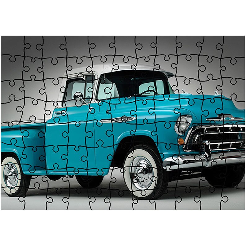 Puzzle Heartwork 96 piese, Chevrolet 3100 Pickup 1957, Latime 40,5 cm x Inaltime 28,7 cm