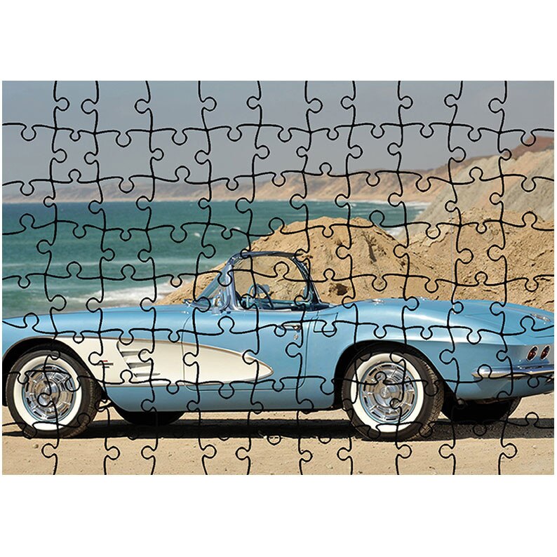 Puzzle Heartwork 96 piese, Corvette C1 1961, Latime 40,5 cm x Inaltime 28,7 cm